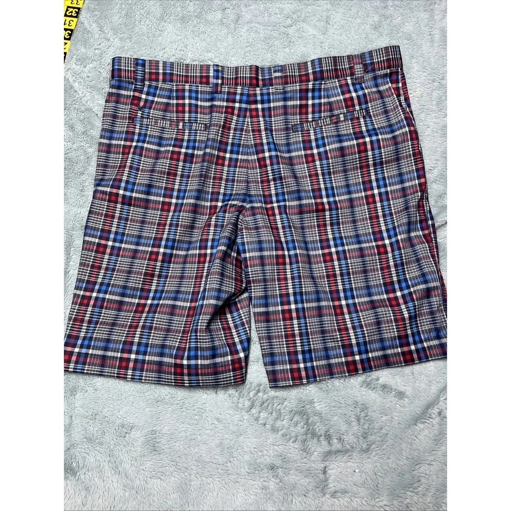 Callaway Golf Shorts Plaid Check Multicolored Men's 40 Pockets Chinos